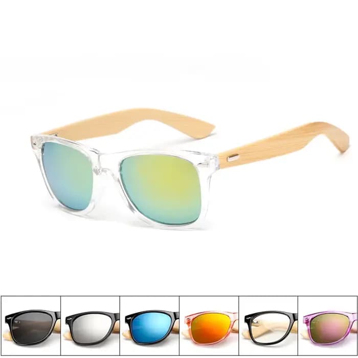 Lunettes de soleil en bois naturel pour hommes et femmes