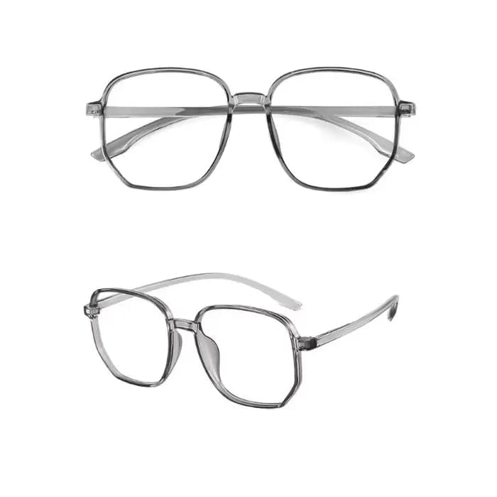 Lunettes à bords rectangulaires noires élégantes