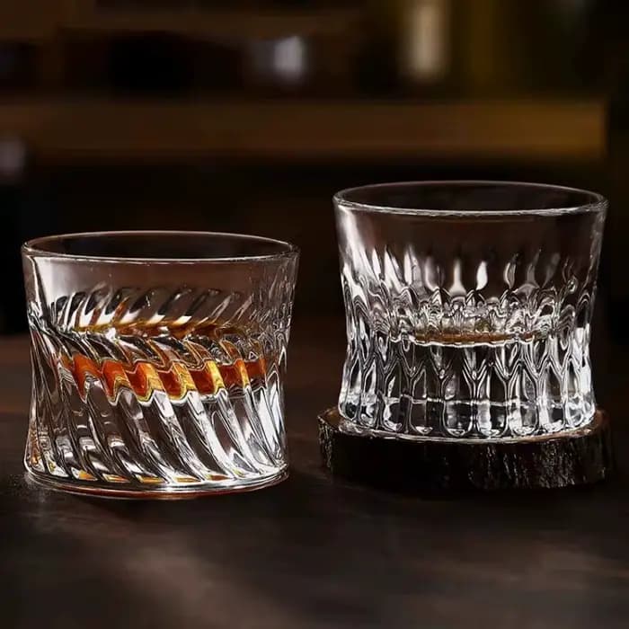Verres à vin à fond épais, verres à whisky créatifs, verres à cocktail élégants, tasses à mojito pour fête, accessoires de bar pour fête, lot de 2