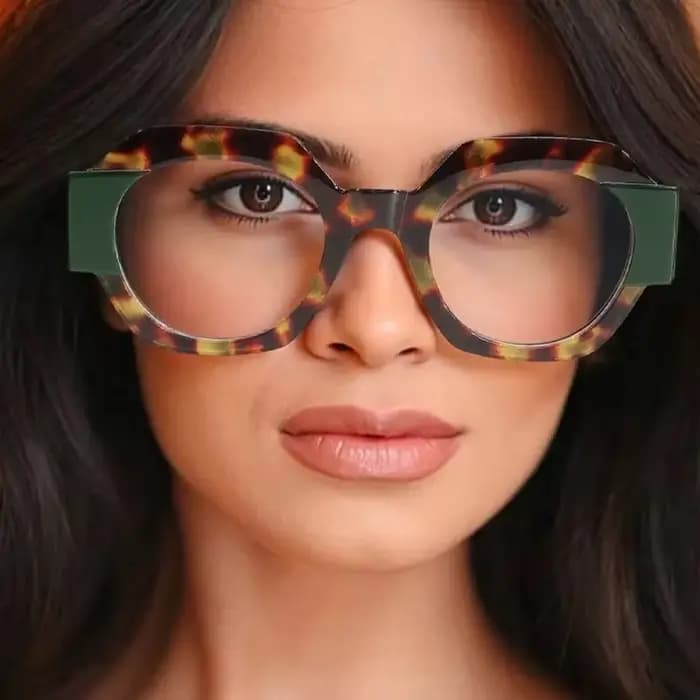 Lunettes de soleil hexagonales tendance pour femmes et hommes