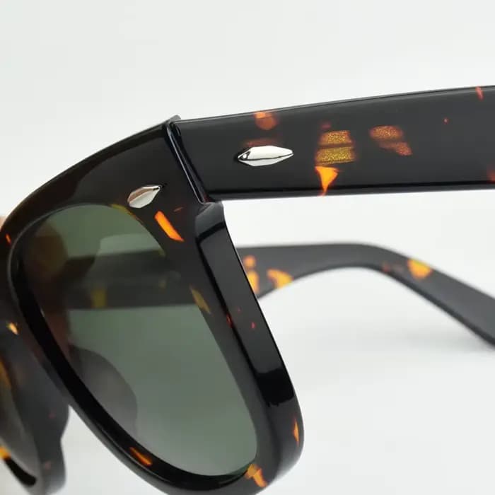 Lunettes de soleil classiques lentille en verre