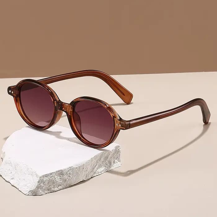 Lunettes de soleil ovales vintage pour hommes et femmes