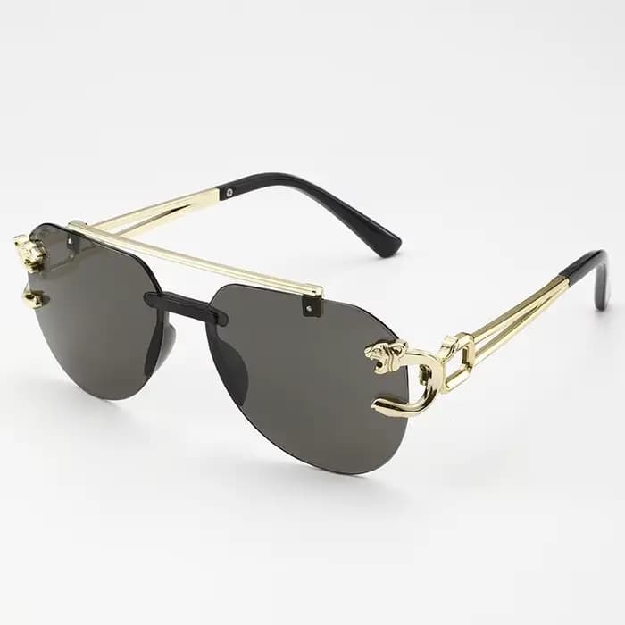 Lunettes de soleil biseautées sans cadre