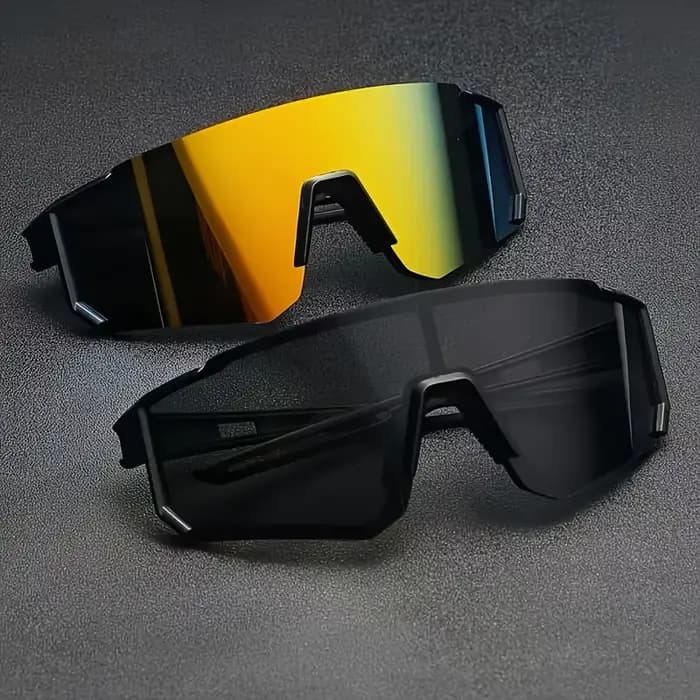 Lot de 2 lunettes tendance surdimensionnées pour hommes et femmes avec étui – Légères et durables