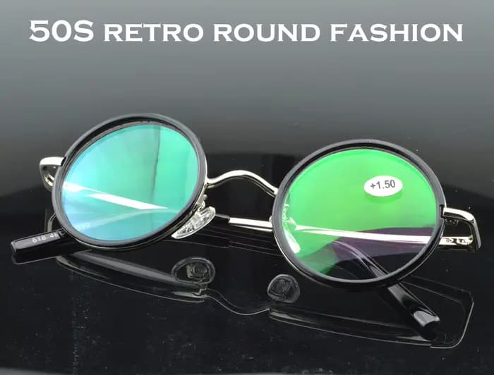 Lunettes de Lecture Rétro Classique en Titane Noble avec Boîte