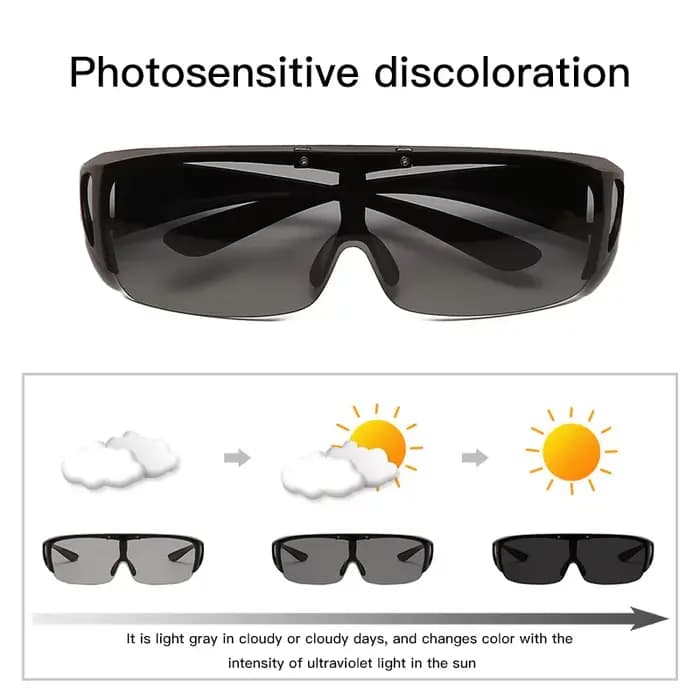 Lunettes de soleil photochromiques polarisées pour hommes et femmes