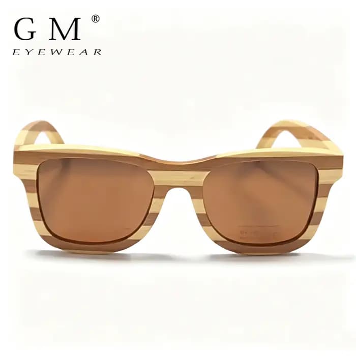GM Skateboard bois bambou lunettes de soleil polarisées pour femmes hommes nouvelle marque concepteur