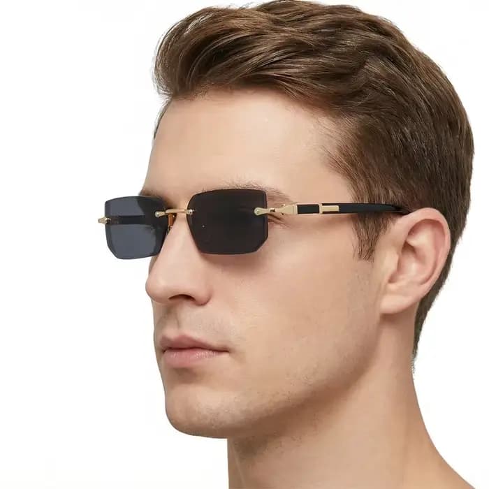 Lunettes de soleil sans bords pour hommes et femmes
