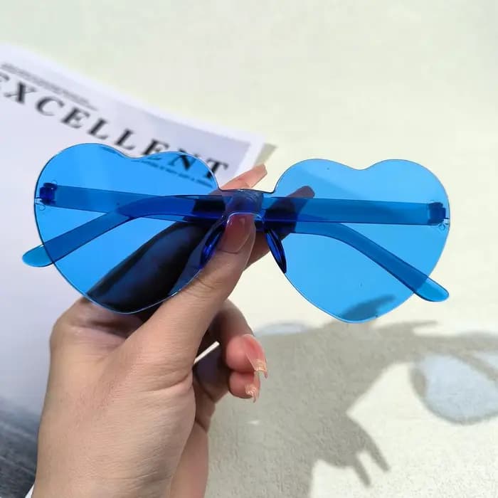 Lunettes de couleur gelée d'amour