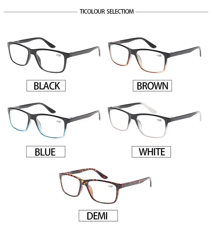 Turezing lunettes de lecture charnière à ressort hommes femmes lecteurs