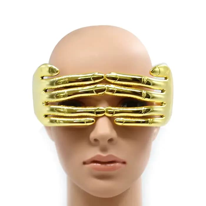 Lunettes à doigts dorés pour hommes