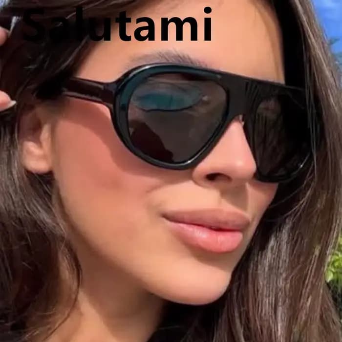 Lunettes de soleil vintage noires léopard pour hommes et femmes