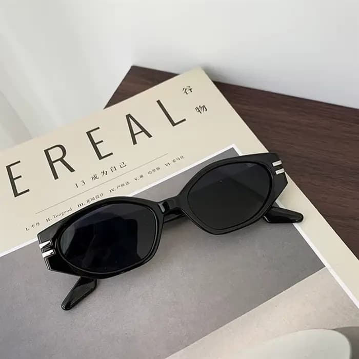 Lunettes de soleil rétro à monture étroite pour hommes et femmes
