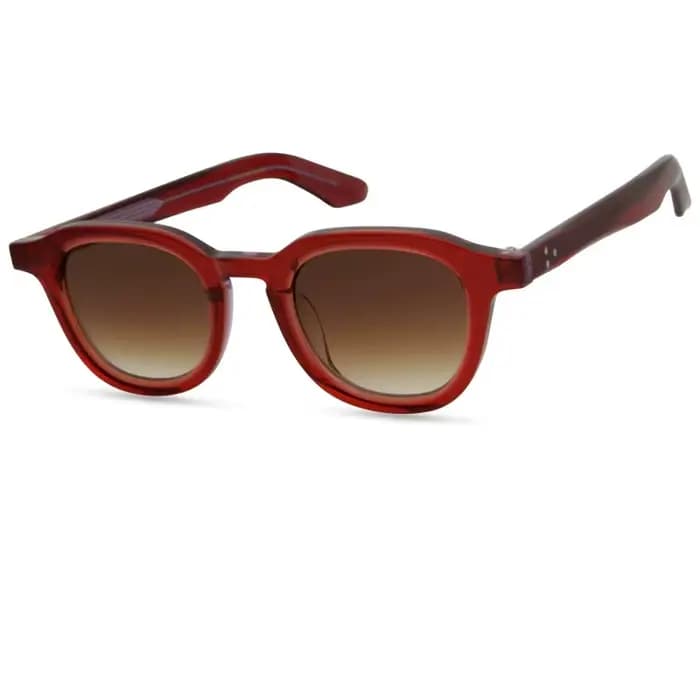 Lunettes de soleil unisexes vintage rétro DAHVEN en acétate fait main 44 mm