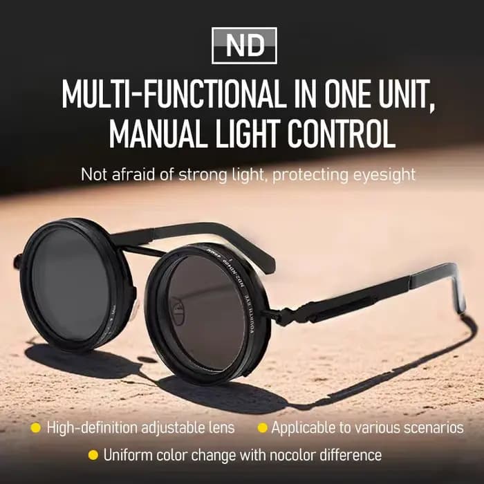 Lunettes de soleil rondes polarisées ND9