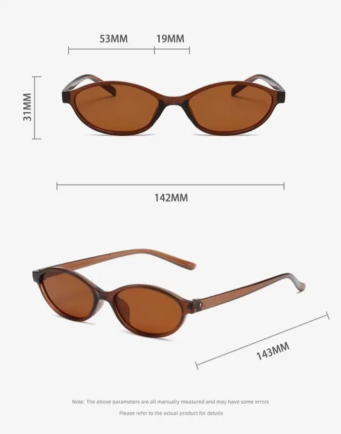 Lunettes de soleil ovales pour femmes