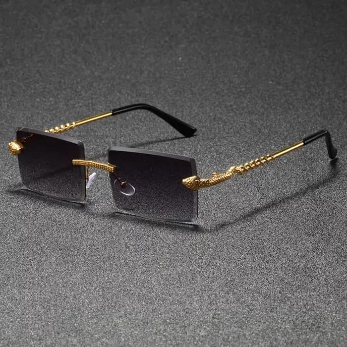 Lunettes de soleil rectangulaires sans cadre