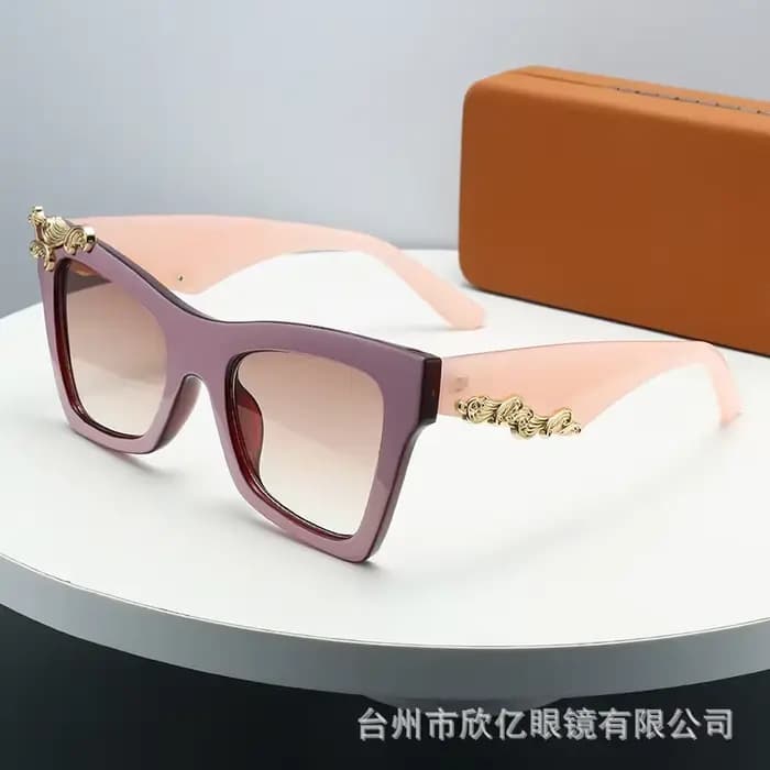 Marque de luxe surdimensionné carré décontracté loisirs Style Vintage parasol UV400 lunettes de soleil hommes haute