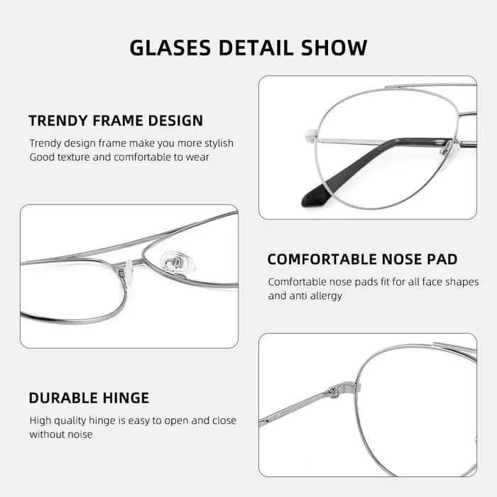 Lunettes pilote hommes tendance Film bleu