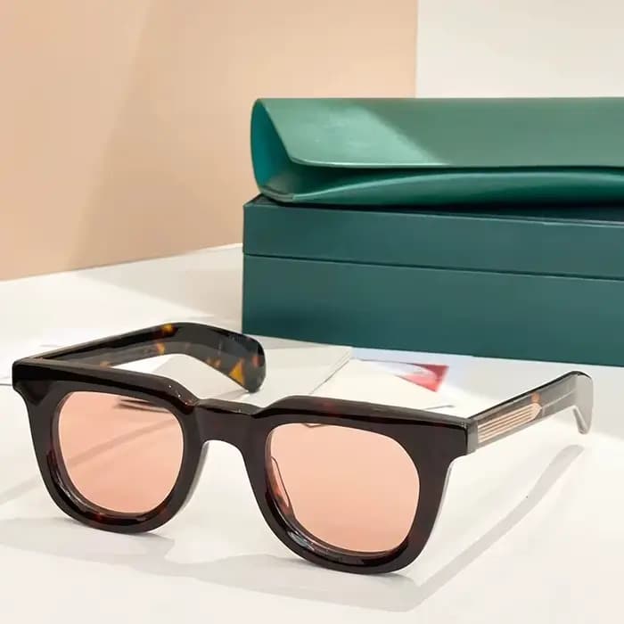 JMM VENDOME lunettes de soleil carrées épaisses en acétate faites à la main pour hommes et femmes marque de créateur