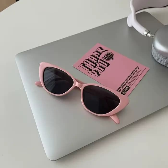 2 paires de lunettes pour femmes œil-de-chat roses