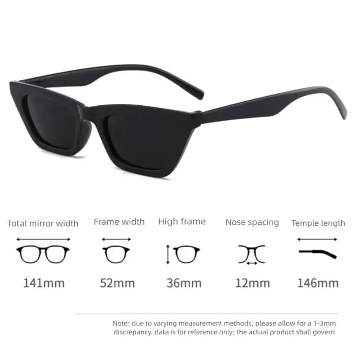 Lunettes de soleil en forme d'oeil de chat