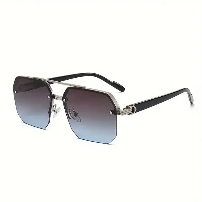 Lunettes classiques à la mode demi-monture pour hommes et femmes – Style vintage