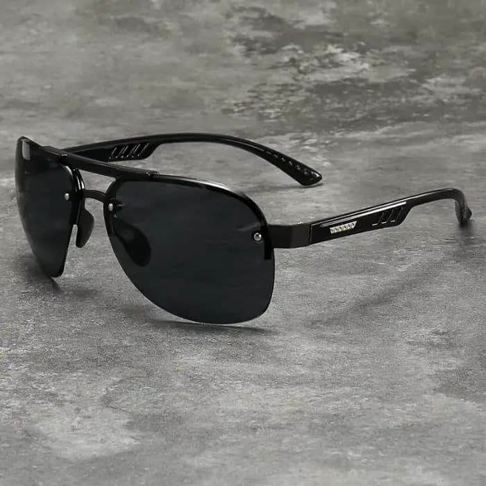 Lunettes de soleil métalliques à verres dégradés tendance pour hommes et femmes