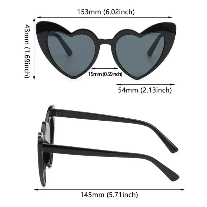 Lunettes de soleil vintage Love Coussins pour femmes