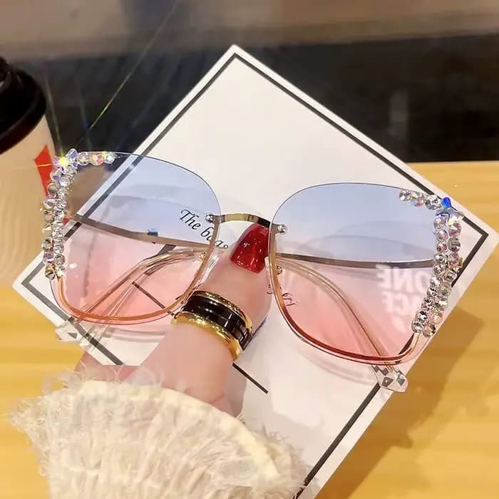 Nouvelles lunettes de mode en diamant pour dames