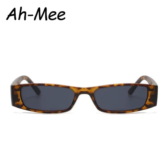 Lunettes de soleil rétro rectangulaires à monture étroite pour femmes