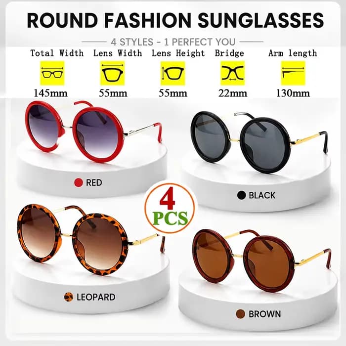 Lunettes de soleil rouges pour femmes et hommes