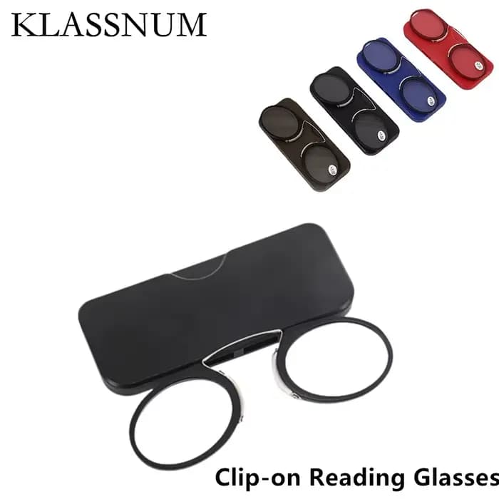 Lunettes de lecture portables à clipser avec étui