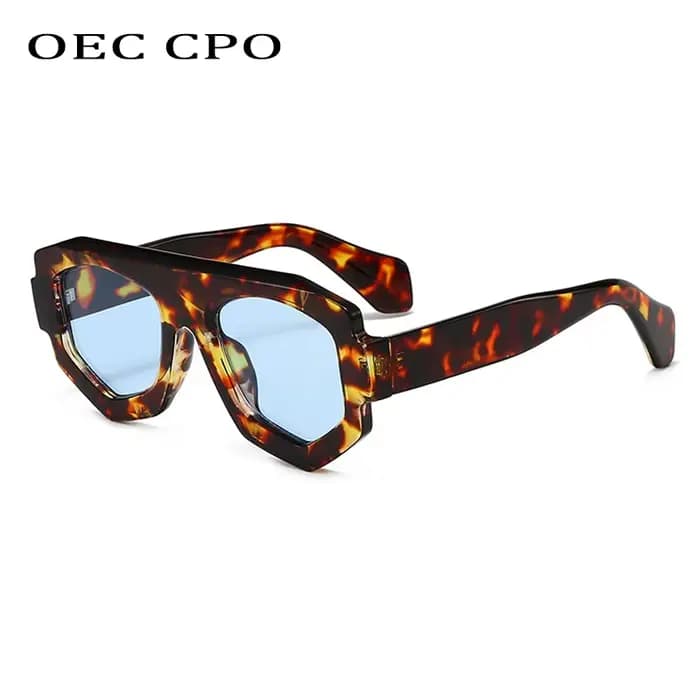 Lunettes de soleil léopard pour hommes et femmes
