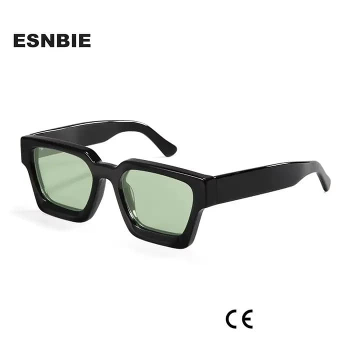 Lunettes de soleil polarisées à monture en acétate pour hommes et femmes