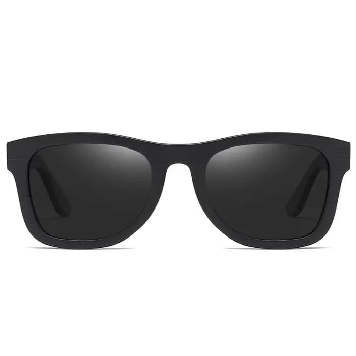 Lunettes de soleil rétro GM en bois pour hommes