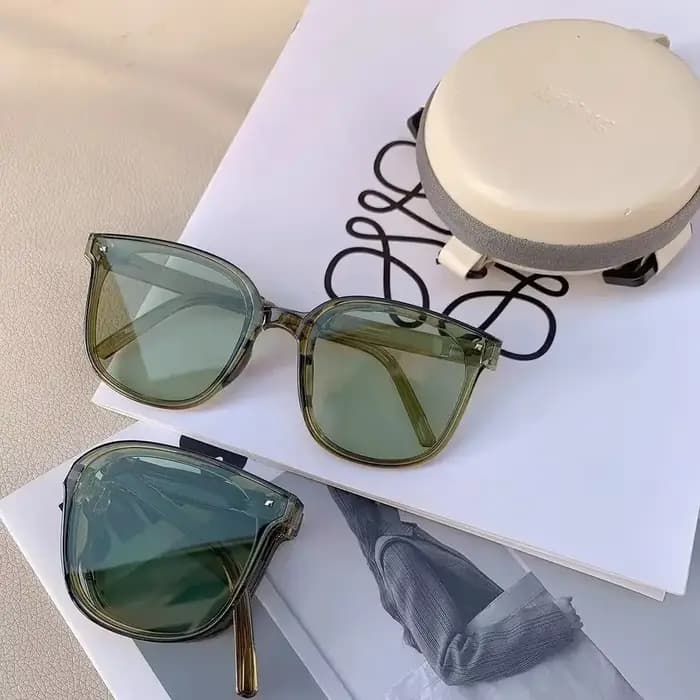 Lunettes de soleil pliantes avec étui