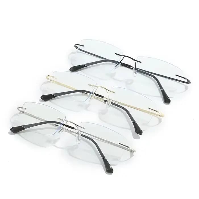 Lunettes Ultra légères sans cadre en fil d'or