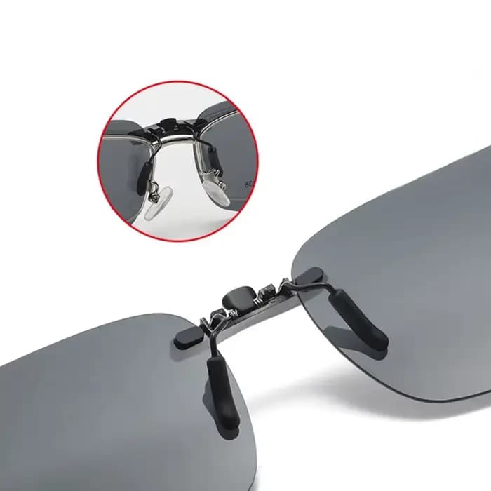 Lunettes de soleil à clipser sans monture