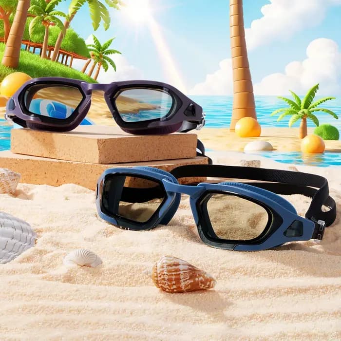 1 lunettes de natation Clear Vision : antibuée, protection UV, imperméables