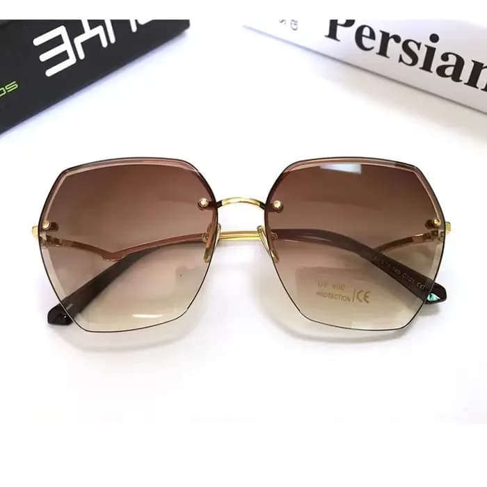 Nouvelles lunettes de soleil marron surdimensionnées 2025 mode nuances carrées pour femmes grand cadre Vintage rétro