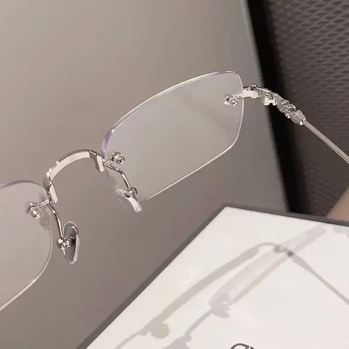 Lunettes sans bords Harajuku y2k pour femmes
