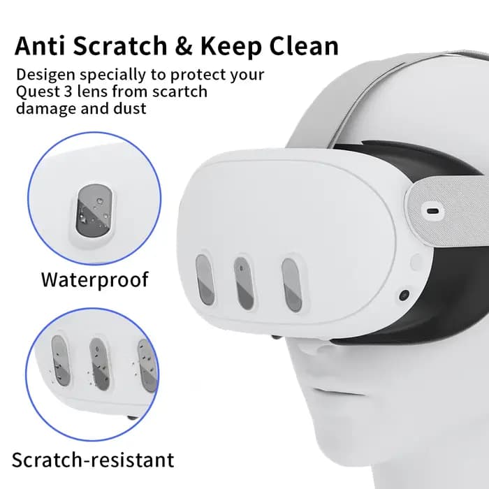Protecteur d'objectif de caméra pour Meta Quest 3, verre trempé pour caméra Meta Quest3, Film de Protection anti-rayures, accessoires