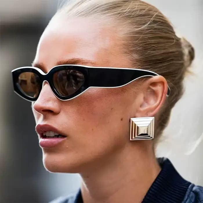 Lunettes de soleil œil de chat de luxe pour femmes