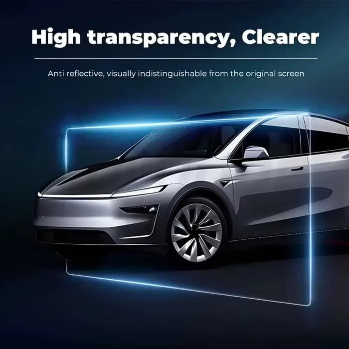 Futhope Lot de 2 films de protection d'écran en verre trempé HD pour Tesla Model Y 2026 Juniper Model YL avec outil d'installation pour écran central