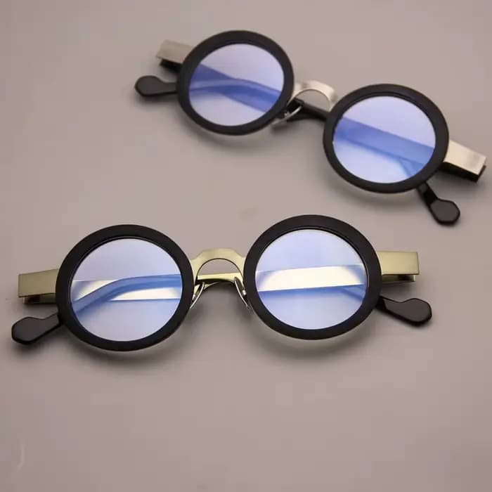 Lunettes optiques en acétate métallique à jante complète à dioptrie haute