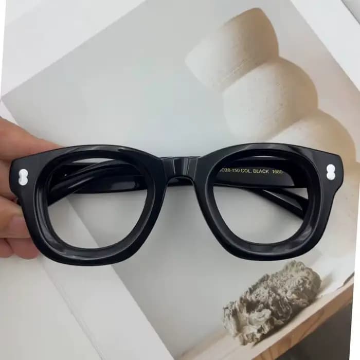 2025 lunettes cadre hommes haute qualité épais acétate carré marque à la main femmes Prescription