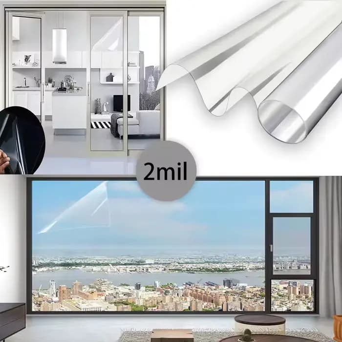 Film de sécurité anti-explosion transparent pour fenêtres, film protecteur pour verre, auto-adhésif, anti-éclatement et anti-explosion.