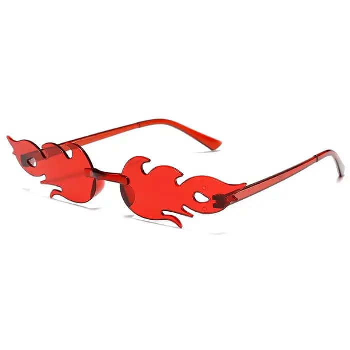 Lunettes de soleil flamme sans bords
