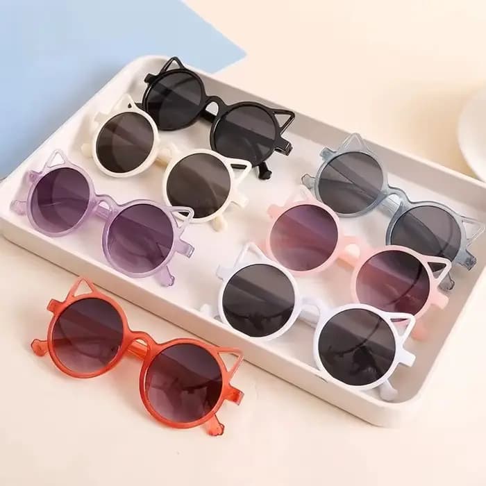 Lunettes de soleil avec oreilles d'animaux de dessin animé pour filles et garçons
